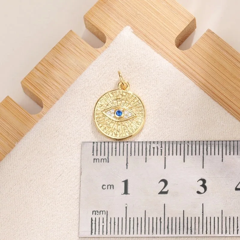 1 Piece Copper Devil's Eye Pendant
