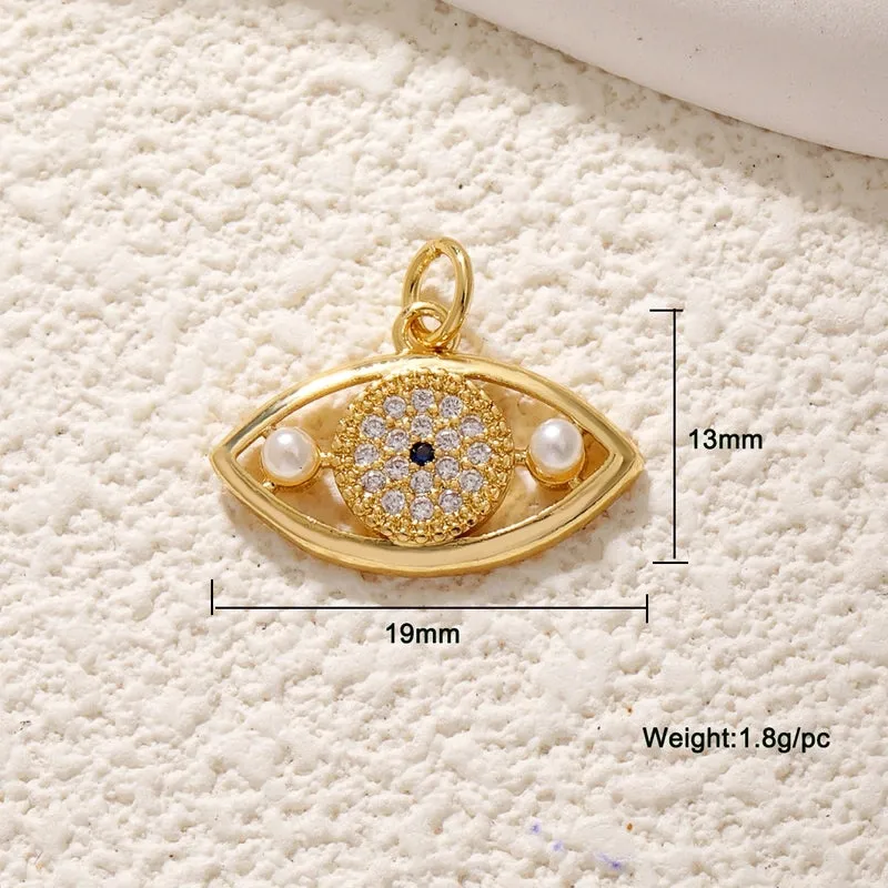 1 Piece Copper Devil's Eye Pendant