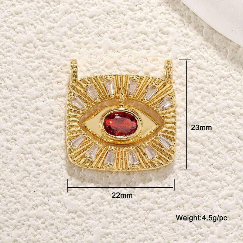 1 Piece Copper Devil's Eye Pendant