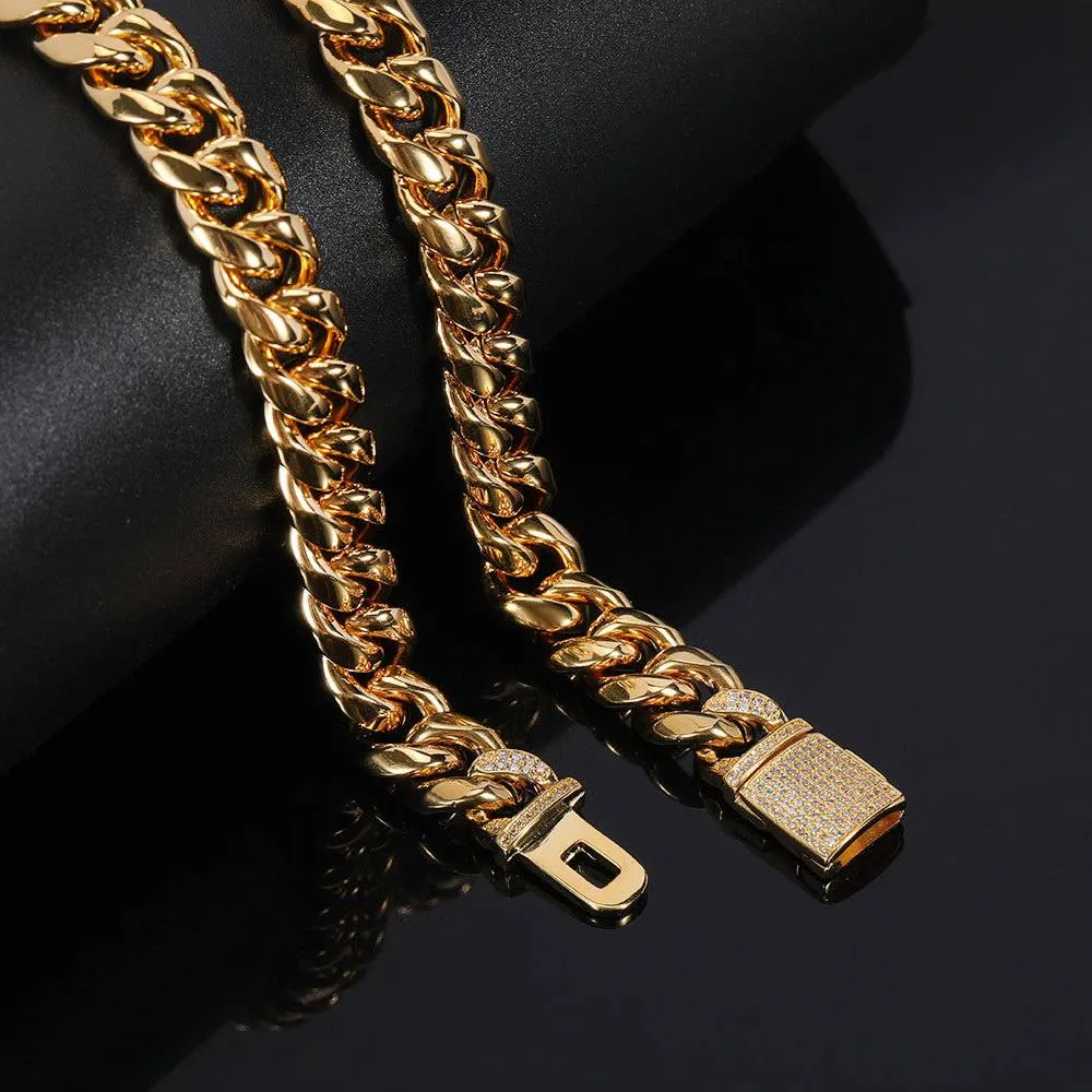 12mm Cuban Chain (Flip Buckle)