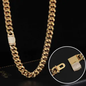12mm Cuban Chain (Flip Buckle)