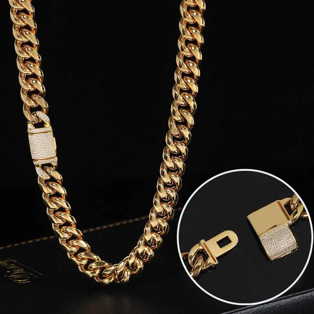 12mm Cuban Chain (Flip Buckle)