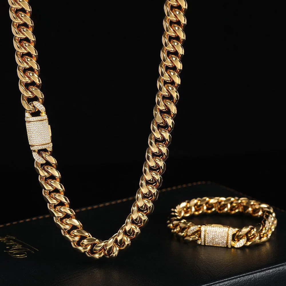 12mm Cuban Chain (Flip Buckle)