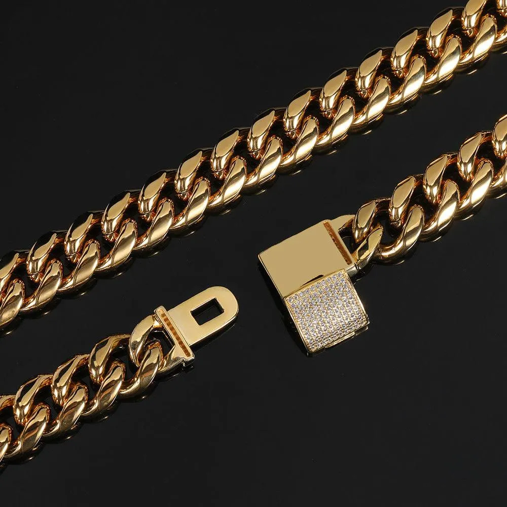 12mm Cuban Chain (Flip Buckle)