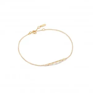 14ct Gold Stargazer Diamond Bar Bracelet BAU002-02YG
