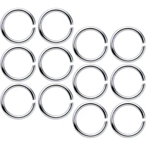 16 Gauge 5/16 Seamless Cartilage Ring Set of 12