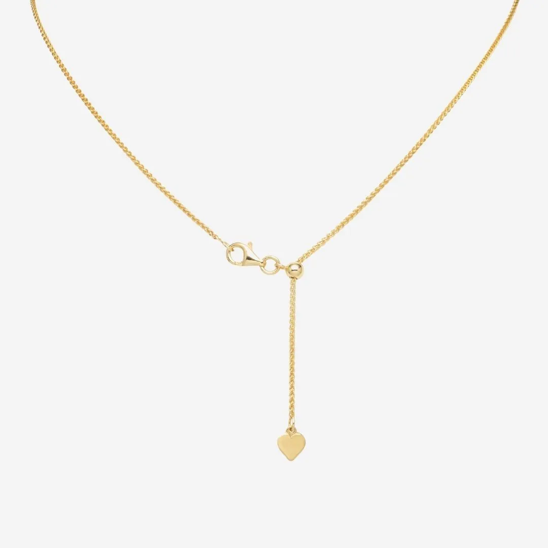 20 Italian Light Grano Wheat Adjustable Chain (Gold)