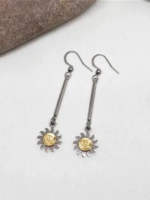 22 Caliber Petite Sun & Bar Dangles