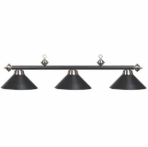54" 3LT BILLIARD LIGHT- MATTE BLK/ST