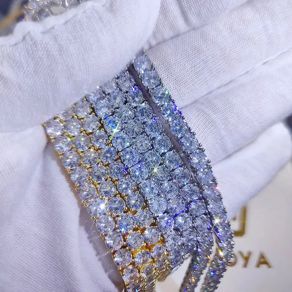 Alinoya Atelier Custom Made Laser Engraved Zircon Tennis Bracelet