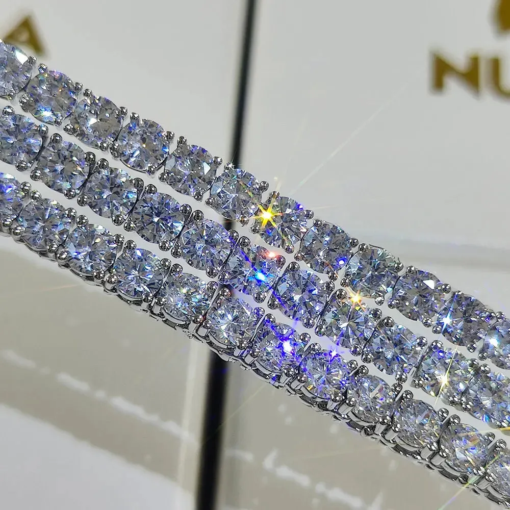 Alinoya Atelier Custom Made Laser Engraved Zircon Tennis Bracelet