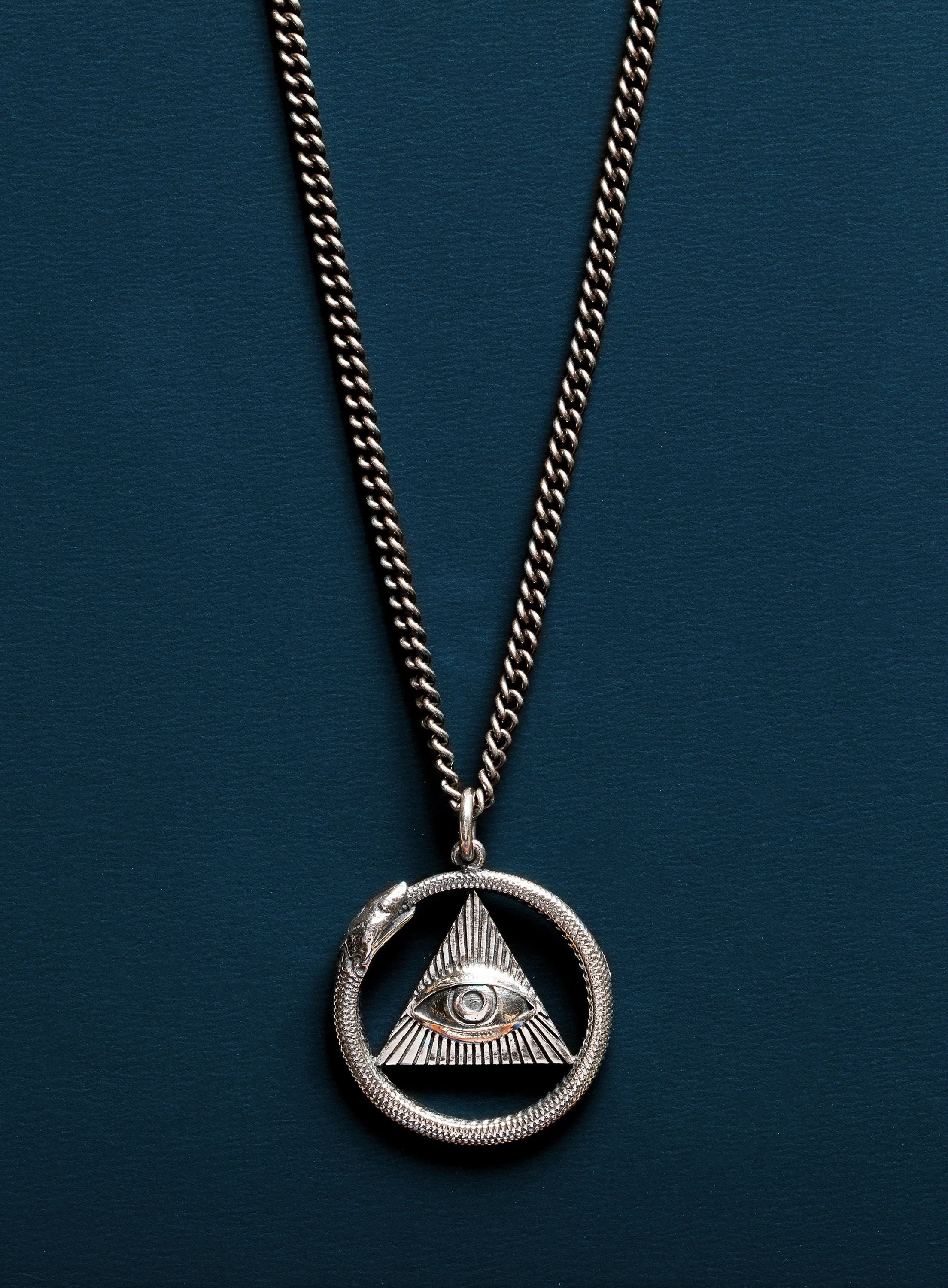 All Seeing Eye Ouroboros Snake Necklaces for Men