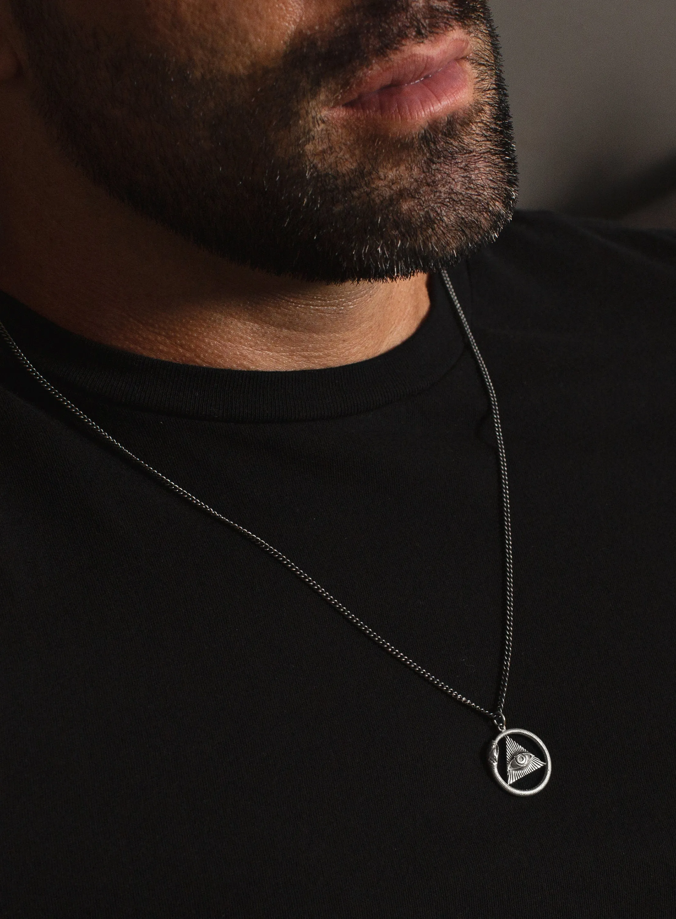 All Seeing Eye Ouroboros Snake Necklaces for Men