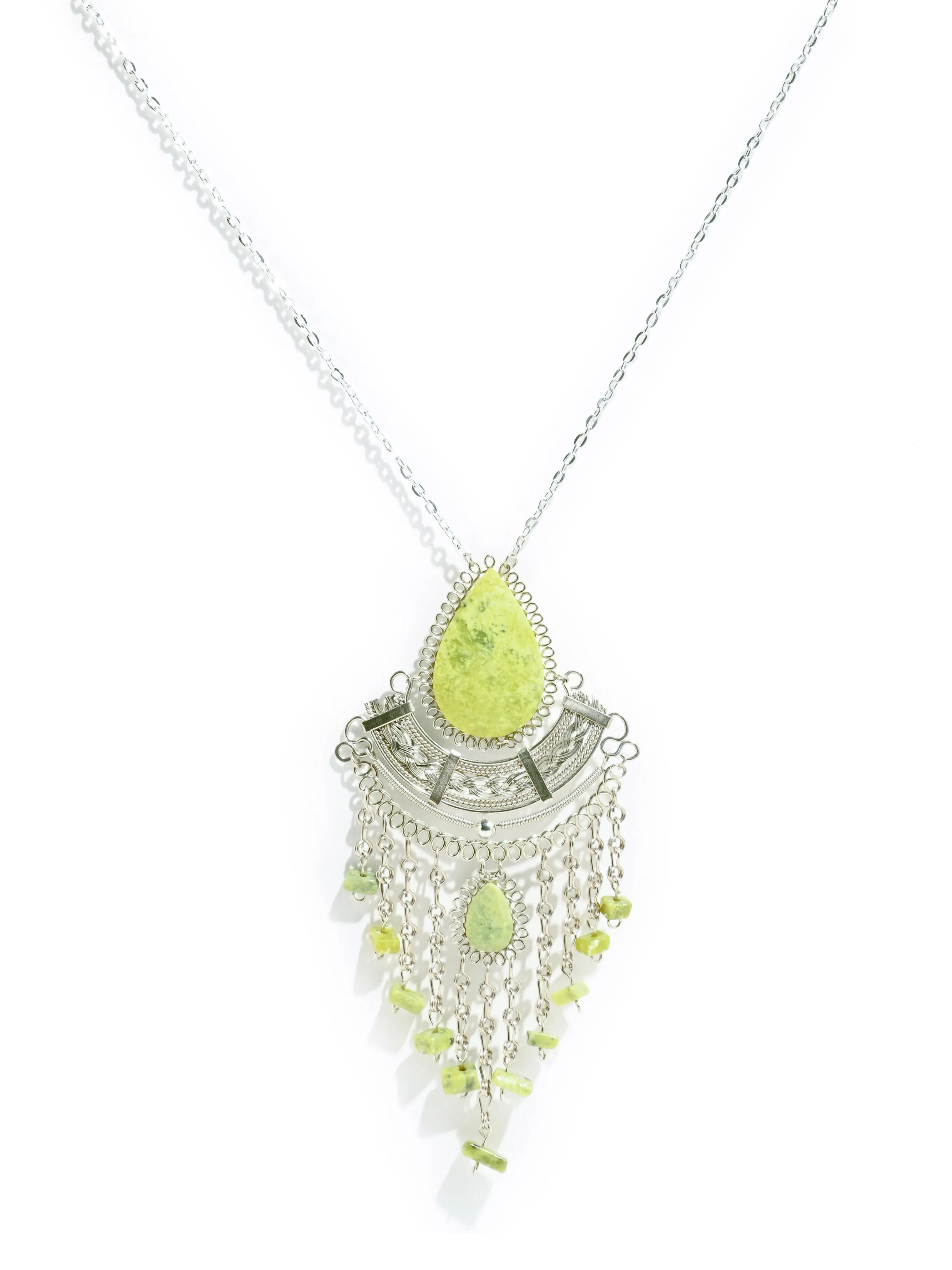 Alpaca Silver Choker - Serpentine