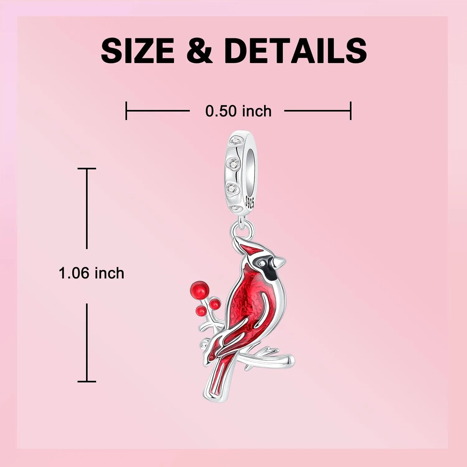 Angel Cross Butterfly Ice Cream Charm 925 Sterling Silver Charm Fits Women's Charm Bracelet & Necklace Jewelry Gifts for Women Family Friends