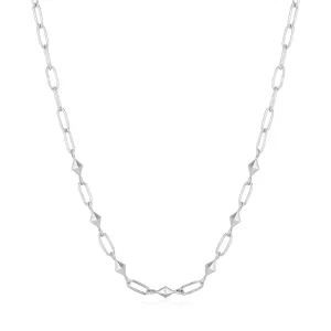 Ania Haie Sterling Silver Spike Link Necklace