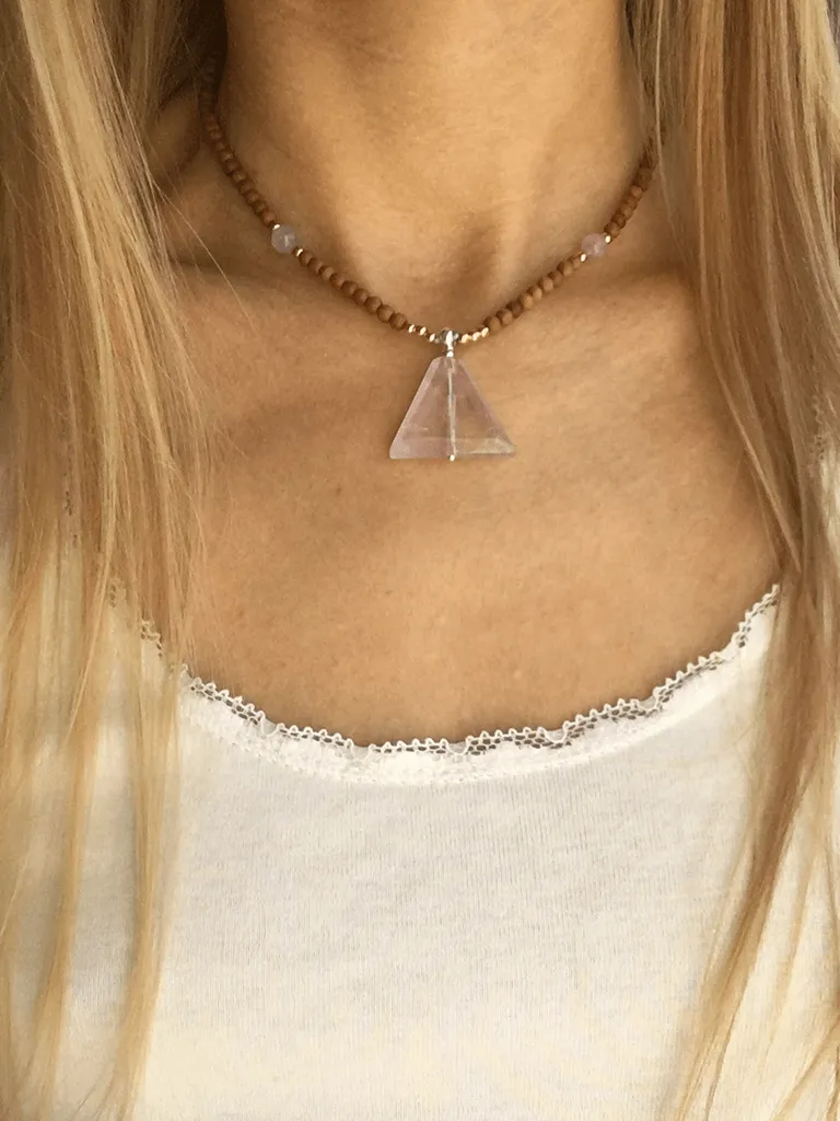 Awareness Gemstone Mala Choker