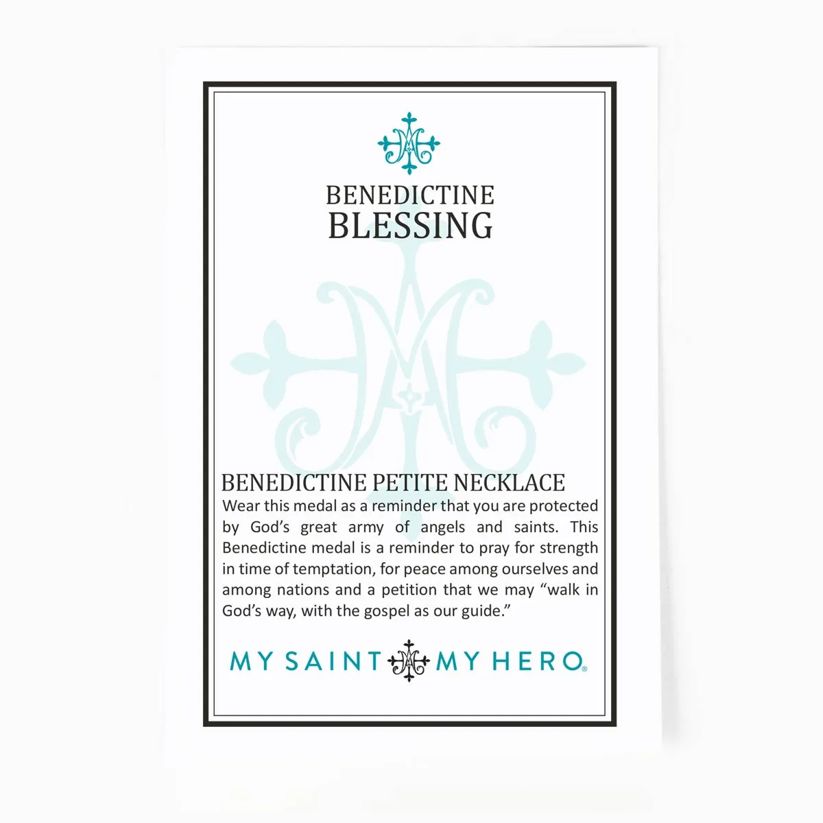 Benedictine Petite Necklace - Sterling Silver
