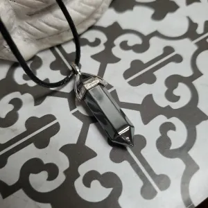 Bi - Point Gemstone Pendants - Hematite