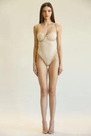 Bodysuit with Chains by Rose Paulino