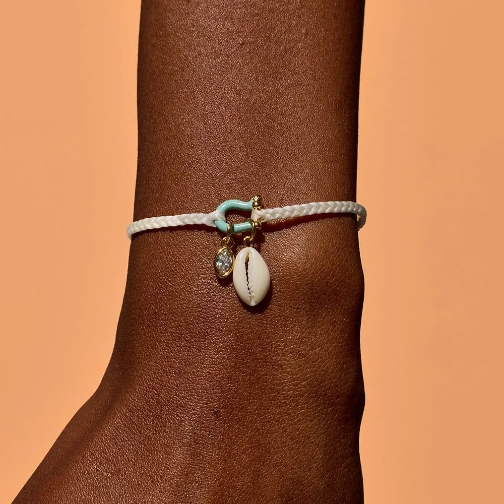 Bonne Chance Cowrie Charm Bracelet