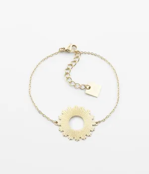Bracelet Soleil (Acier doré)