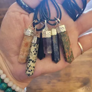 Capped Crystal Pendants