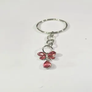 Carefree Butterfly Key Chain with Crystals