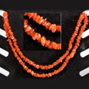 Carnelian Chip Necklace 36"