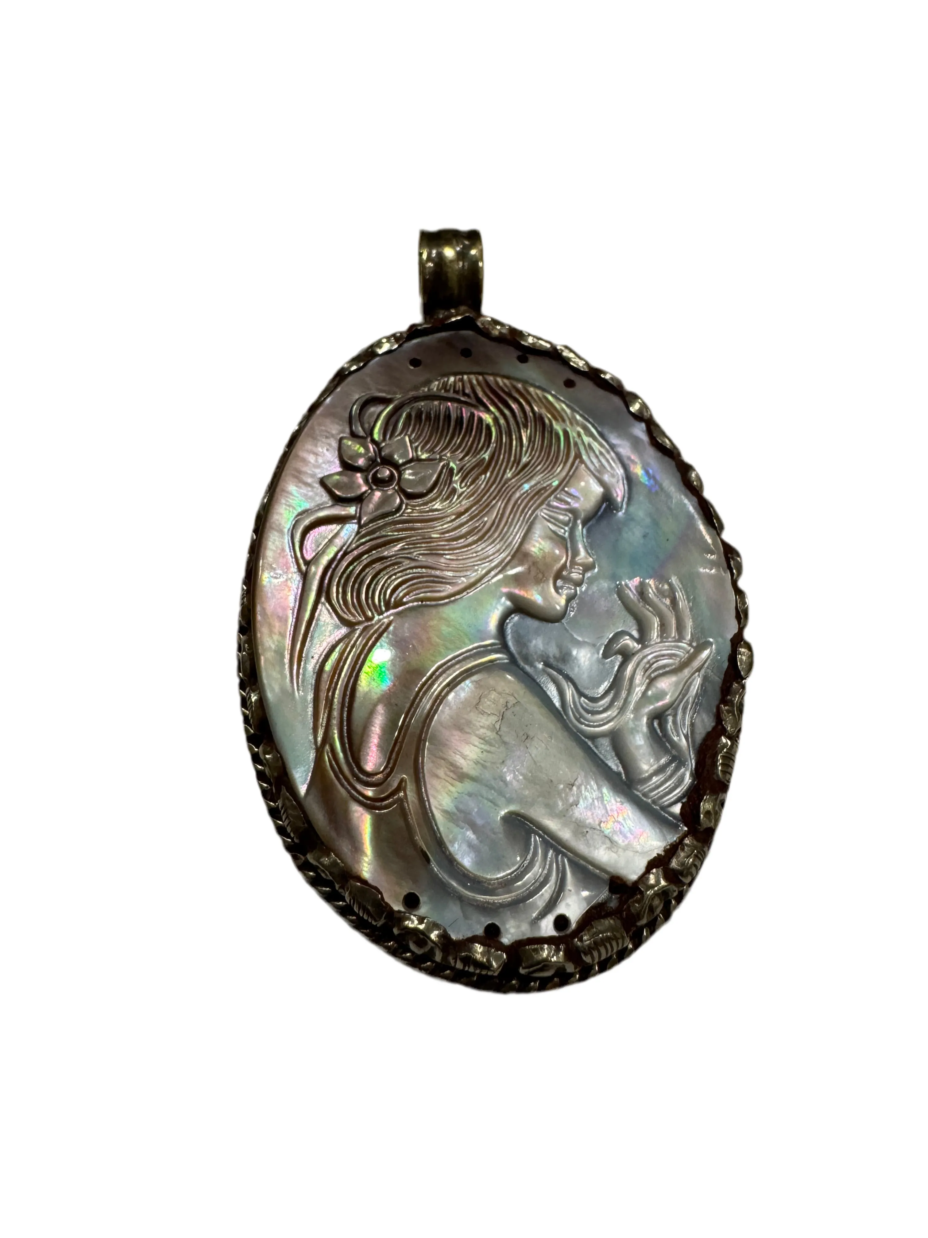Carved Shell Pendants