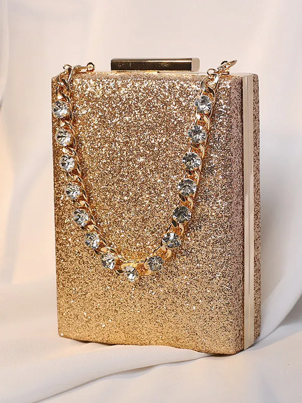 Chains Rhine Stones Handbags