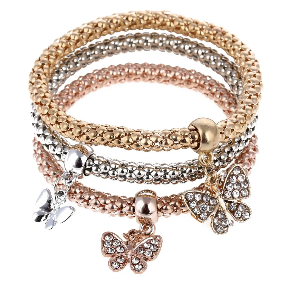 Charm Bracelet With Rhinestone