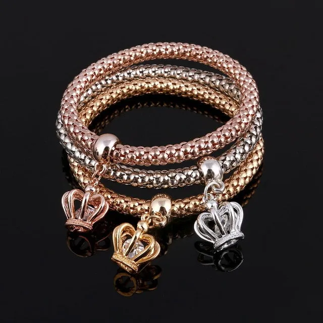 Charm Bracelet With Rhinestone