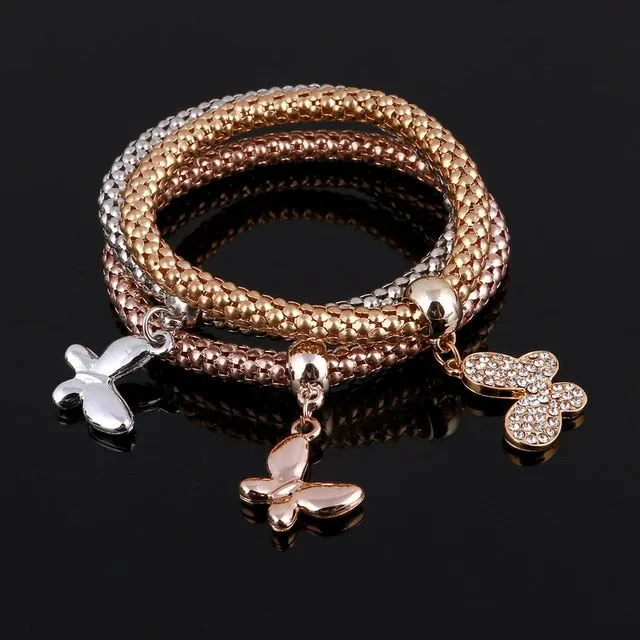 Charm Bracelet With Rhinestone