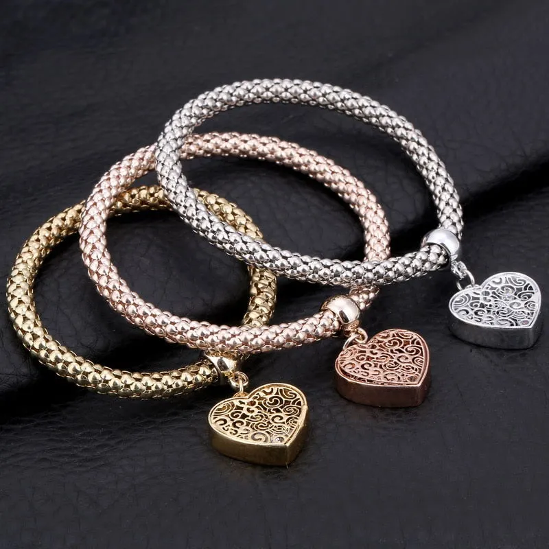 Charm Bracelet With Rhinestone