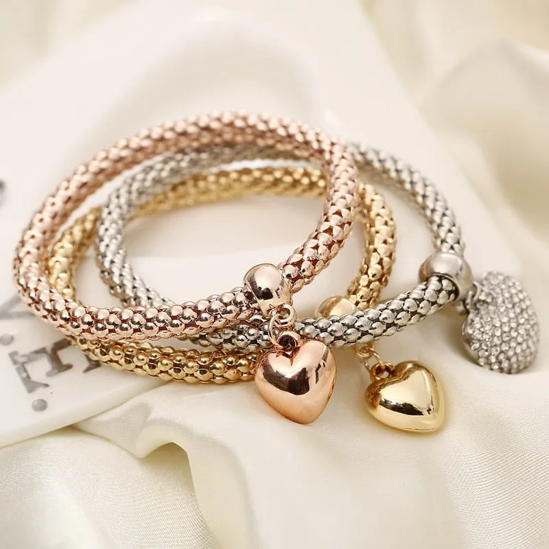 Charm Bracelet With Rhinestone