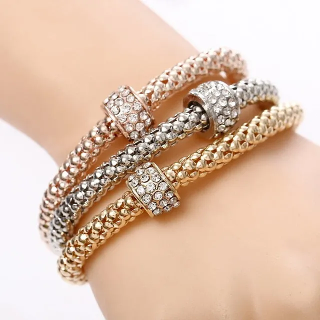 Charm Bracelet With Rhinestone
