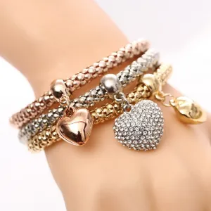 Charm Bracelet With Rhinestone