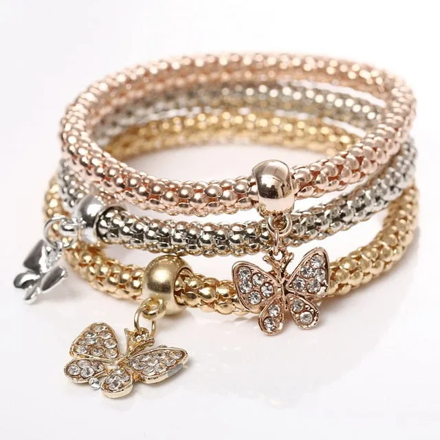 Charm Bracelet With Rhinestone
