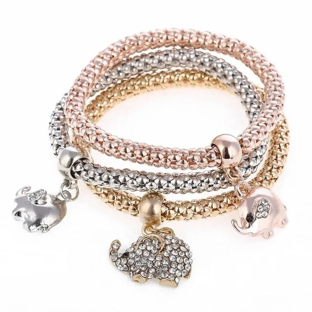 Charm Bracelet With Rhinestone