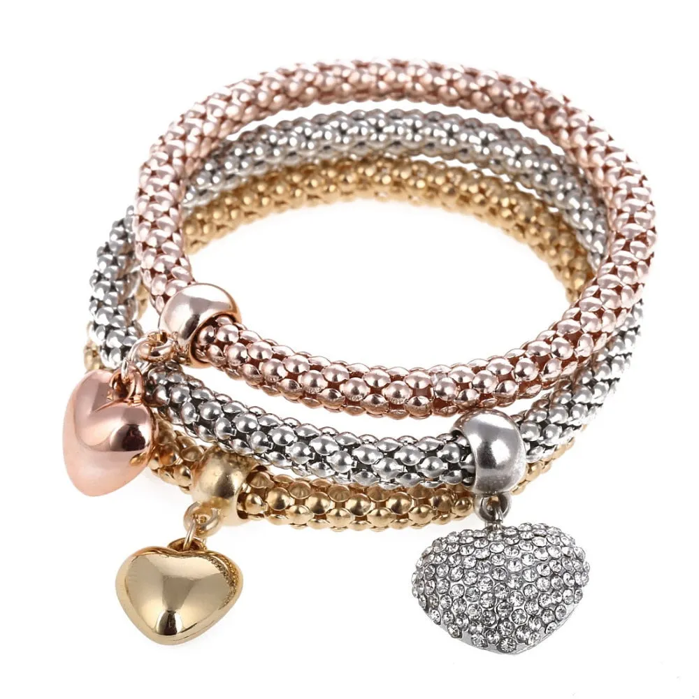 Charm Bracelet With Rhinestone