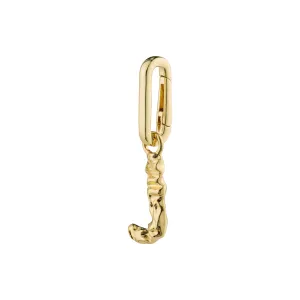 CHARM pendant J, gold-plated