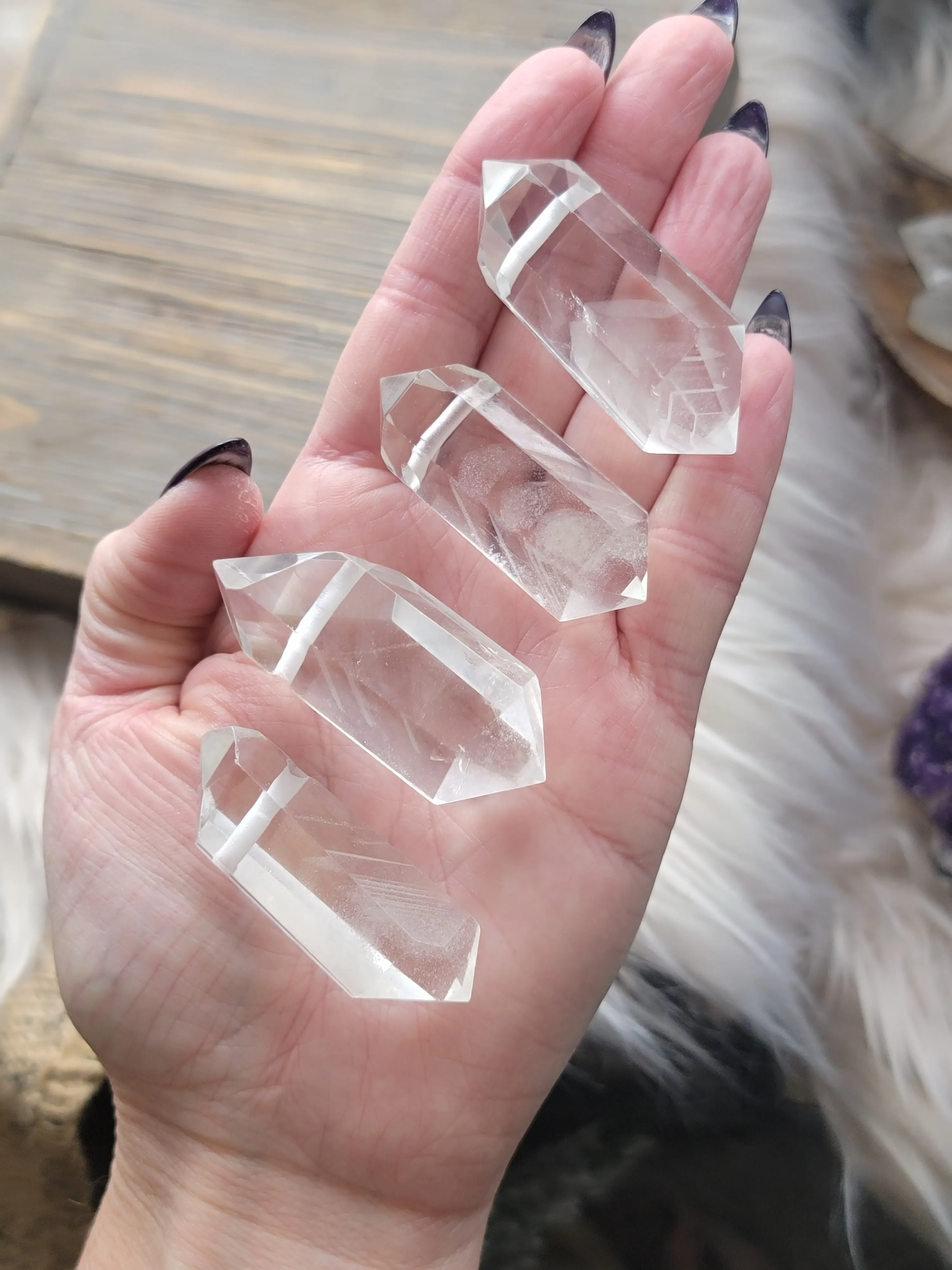Chonky Phantom Quartz Simple Pendants