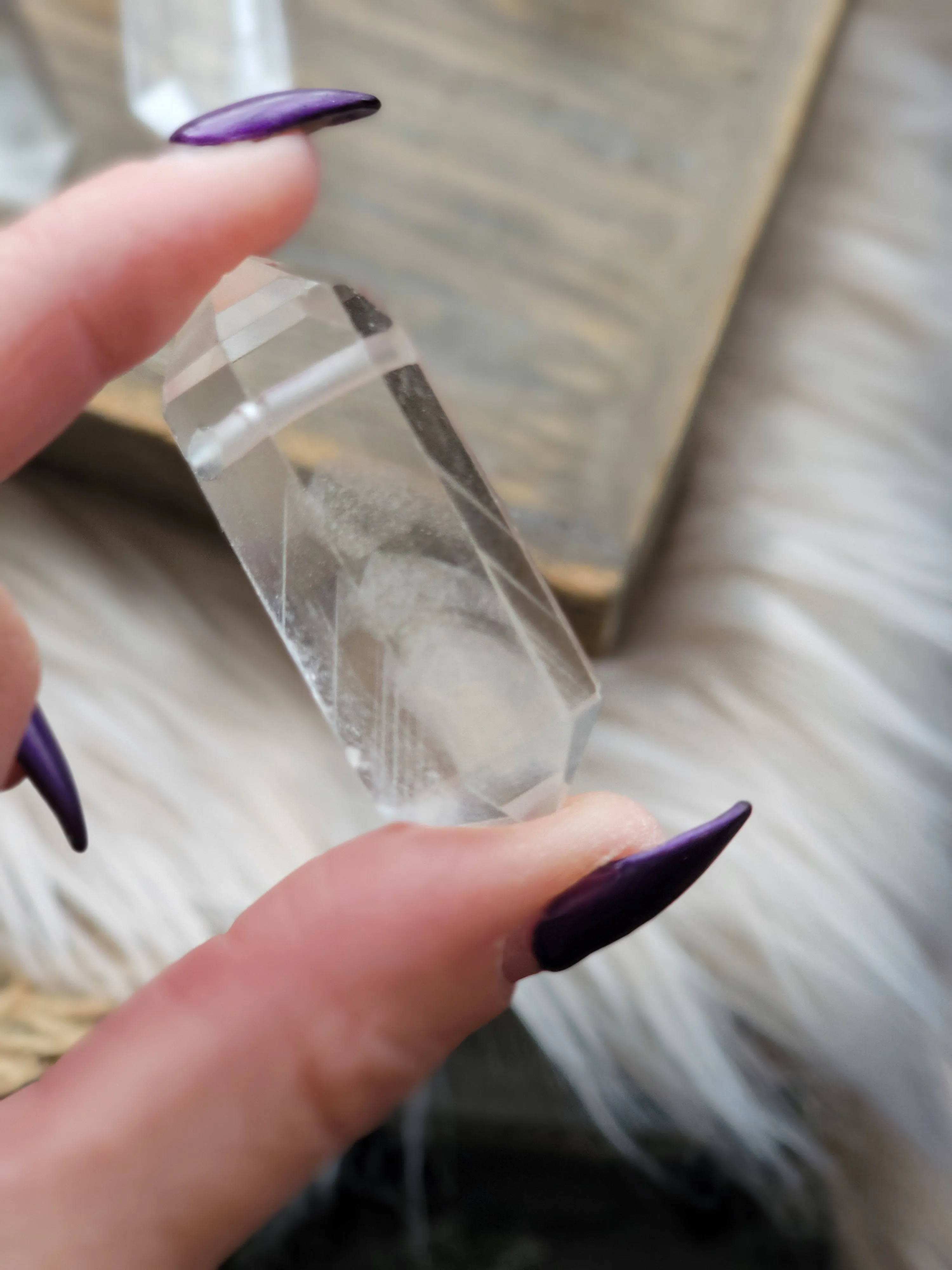 Chonky Phantom Quartz Simple Pendants
