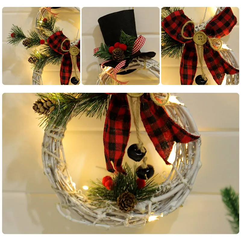 Christmas Garland Pendant Home Decoration LED Light Garland Gifts