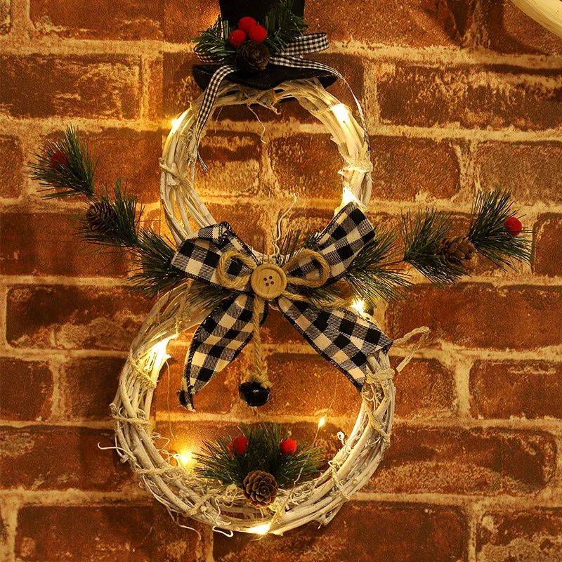 Christmas Garland Pendant Home Decoration LED Light Garland Gifts