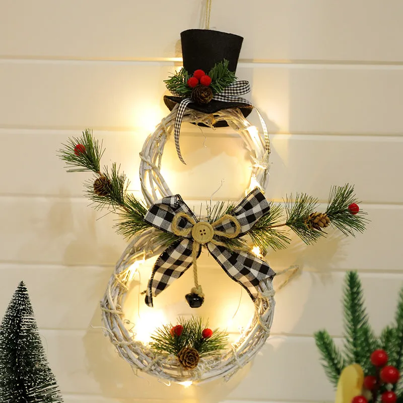 Christmas Garland Pendant Home Decoration LED Light Garland Gifts