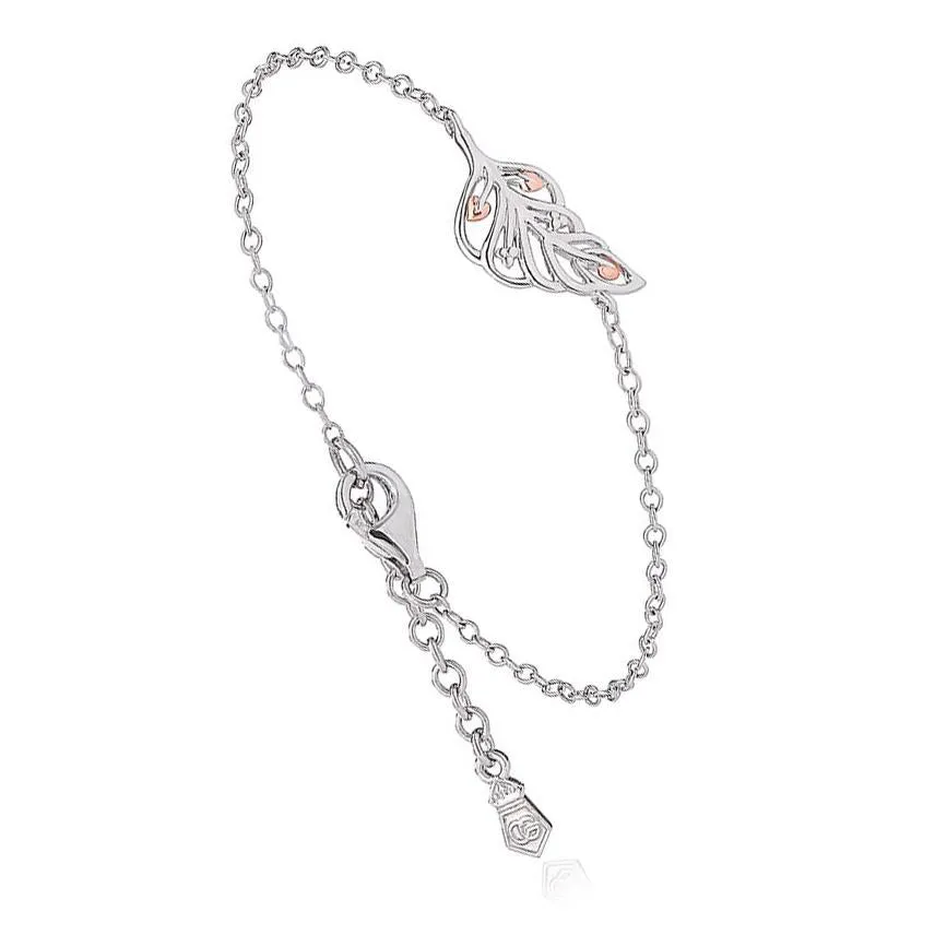 Clogau Debutante Affinity Sterling Silver Feather Bracelet