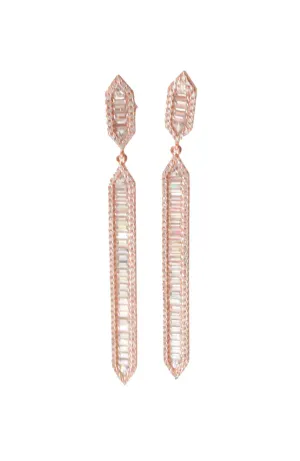 Copper CZ Earring