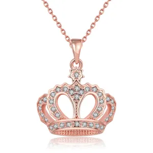 Crown Necklace - Rose Gold
